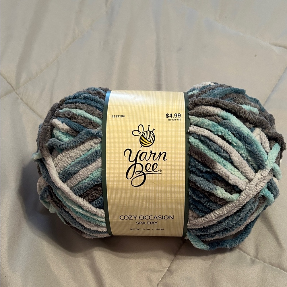 Hobby lobby Cozy Occasion Spa Day Yarn - Blue, Gray, Cream